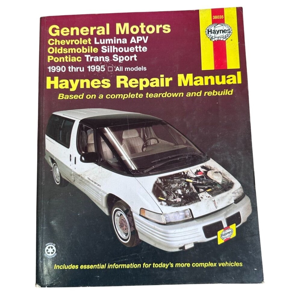 Vtg Haynes Repair Manual Lumina, Silhouette Trans Sport 1990-1996 38035 GC